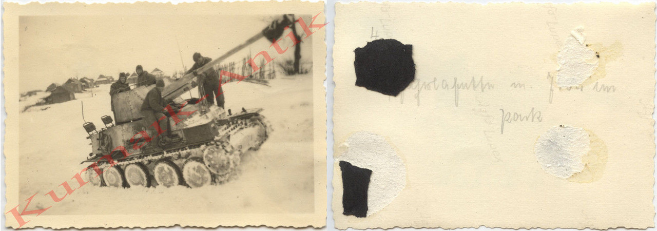 Foto Wehrmacht Russland Panzer Jäger PAK Marder 