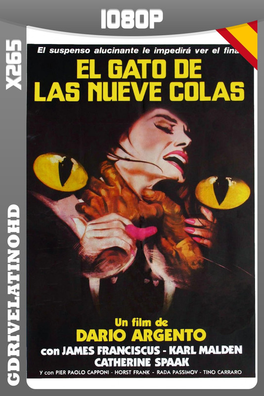 El gato de las nueve colas (1971) BDRip x265 1080p Castellano