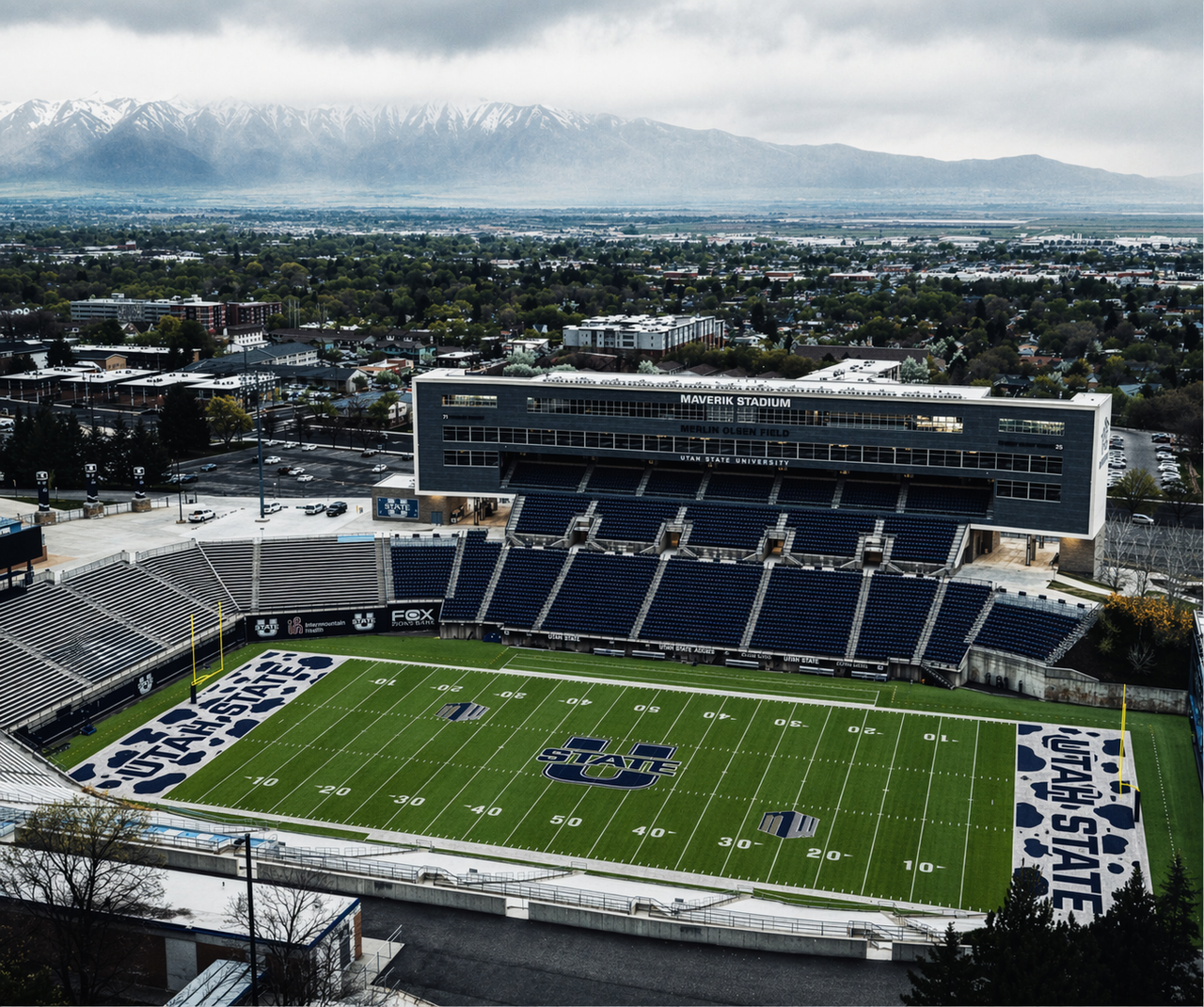 Maverik Stadium and Utah State field