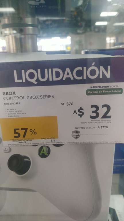 Salinas & Rocha Tuxpan: Control Xbox Series S/X Blanco 
