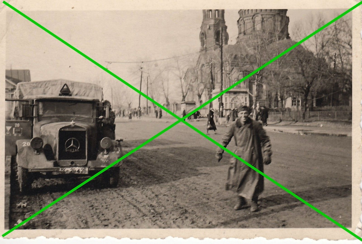 Foto, Wehrmacht, 2.WK, Rußland LKW Mercedes Benz