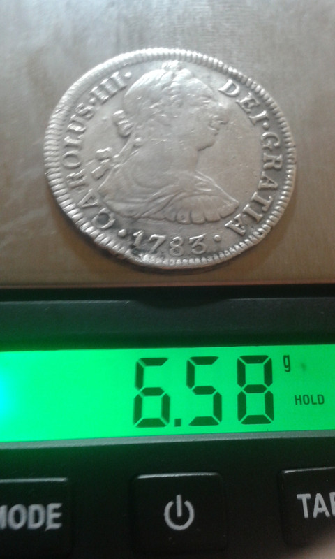 Su última moneda. 2 Reales 1783. México 20200404-125707