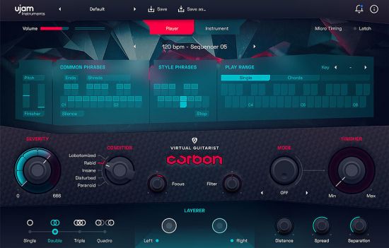 uJAM Virtual Guitarist Carbon v1.3.0 U2B macOS