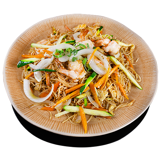 48. Fideos De Arroz Salteados Con Gambas