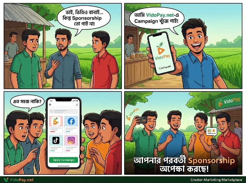 VidoPay Web Comic Strip Release Banner