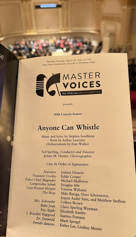 Vanessa Williams to star in ANYONE CAN WHISTLE at Carnegie Hall