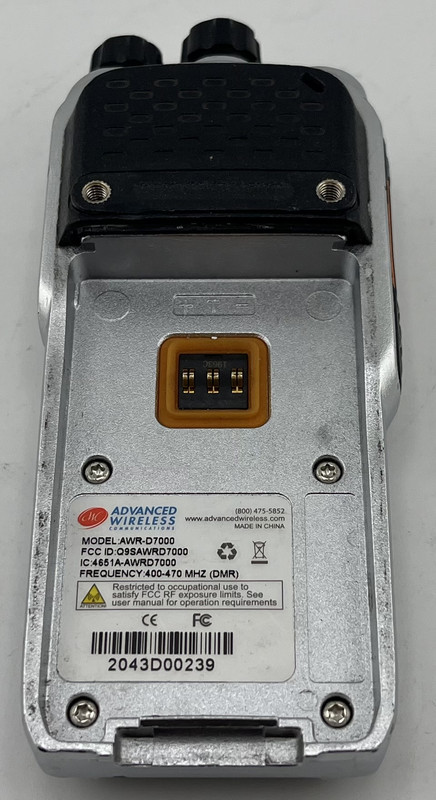 ADVANCED WIRELESS COMMUNICATIONS AWR-D7000 TWO WAY RADIO
