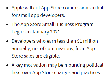APPLE APP STORE CHANGES