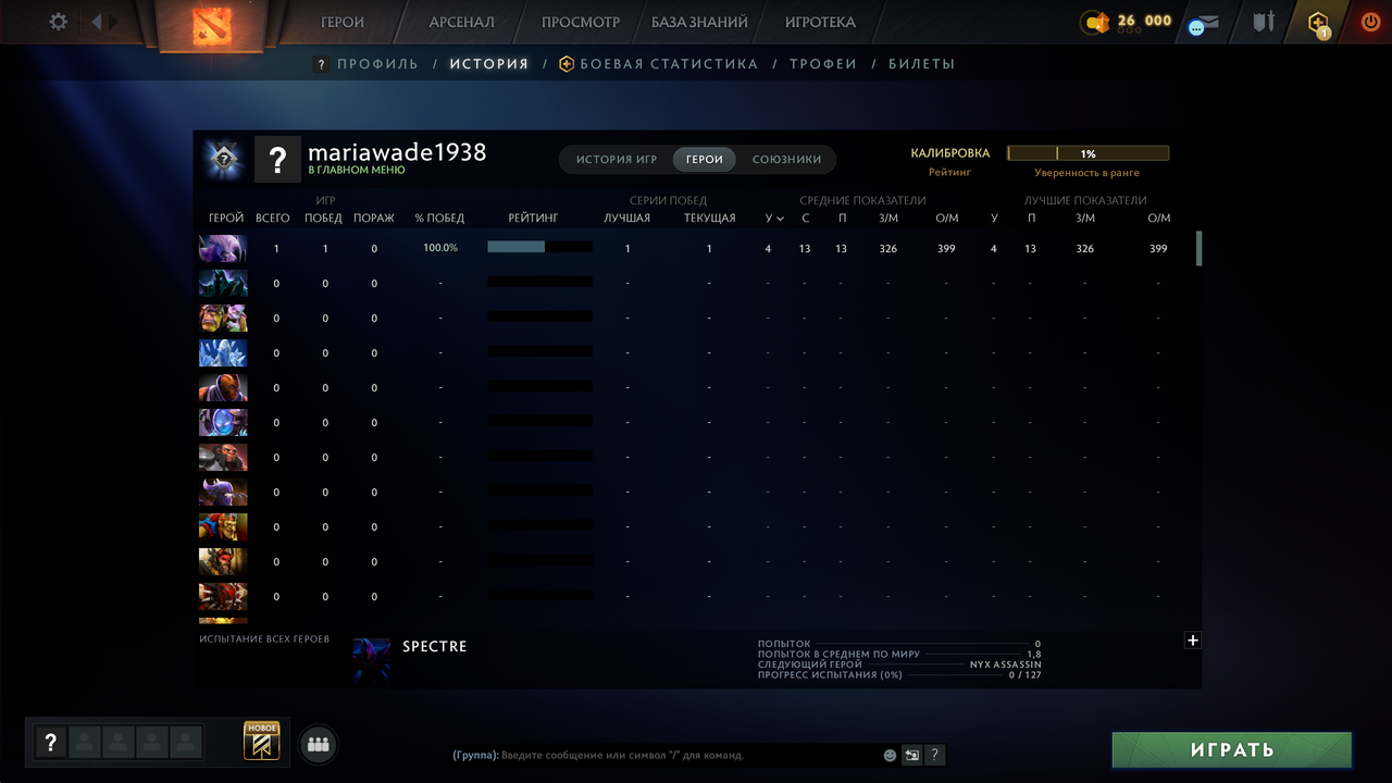 Dota 2 Account  MMR