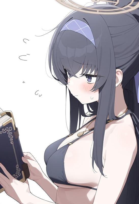 1girl, ui (swimsuit) (blue archive), blue archive, official art, alternate breas s-2871964360