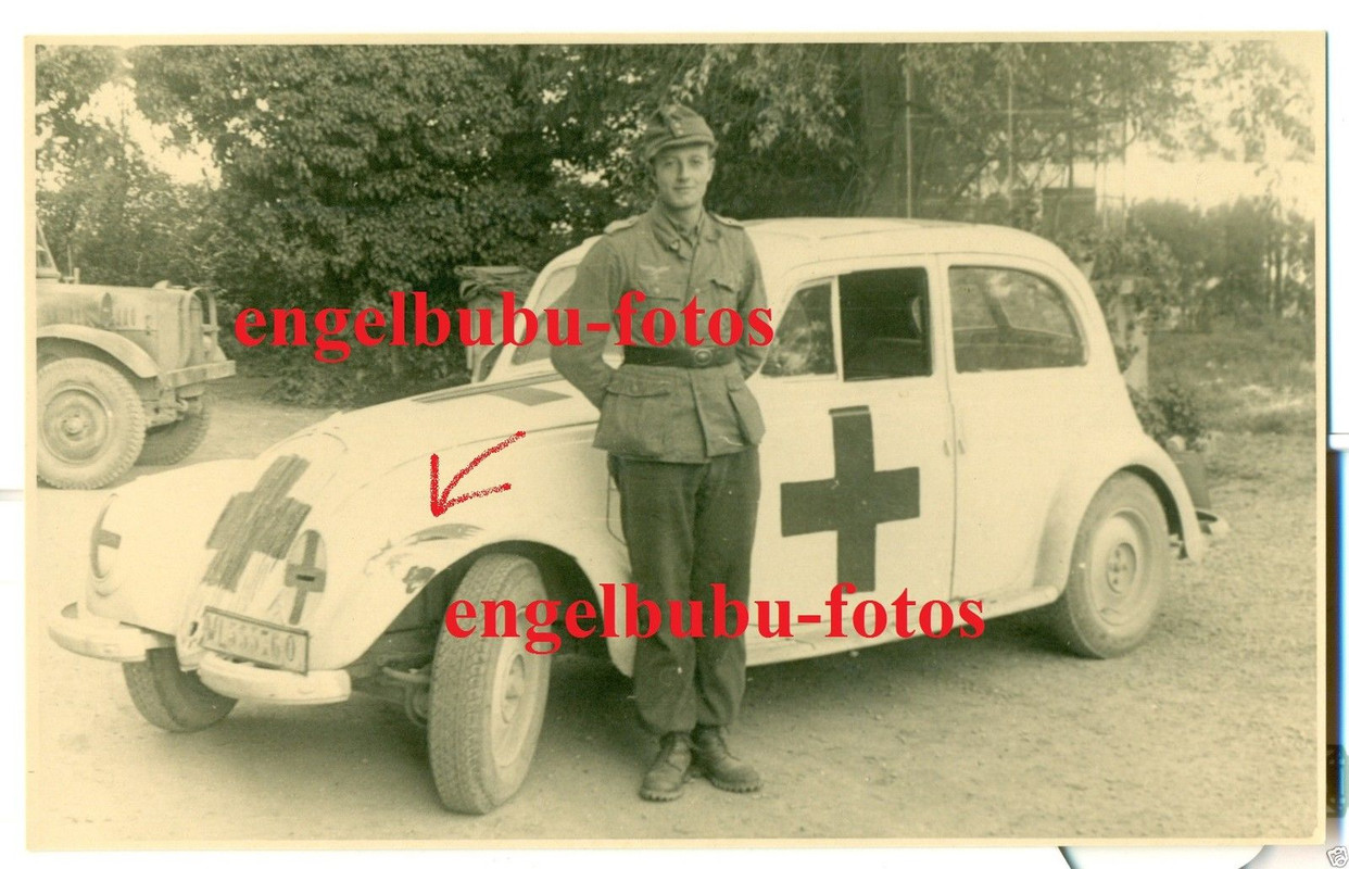 Fzg. -KÜBELWAGEN- Weißer Sanitätswagen - Falli-W