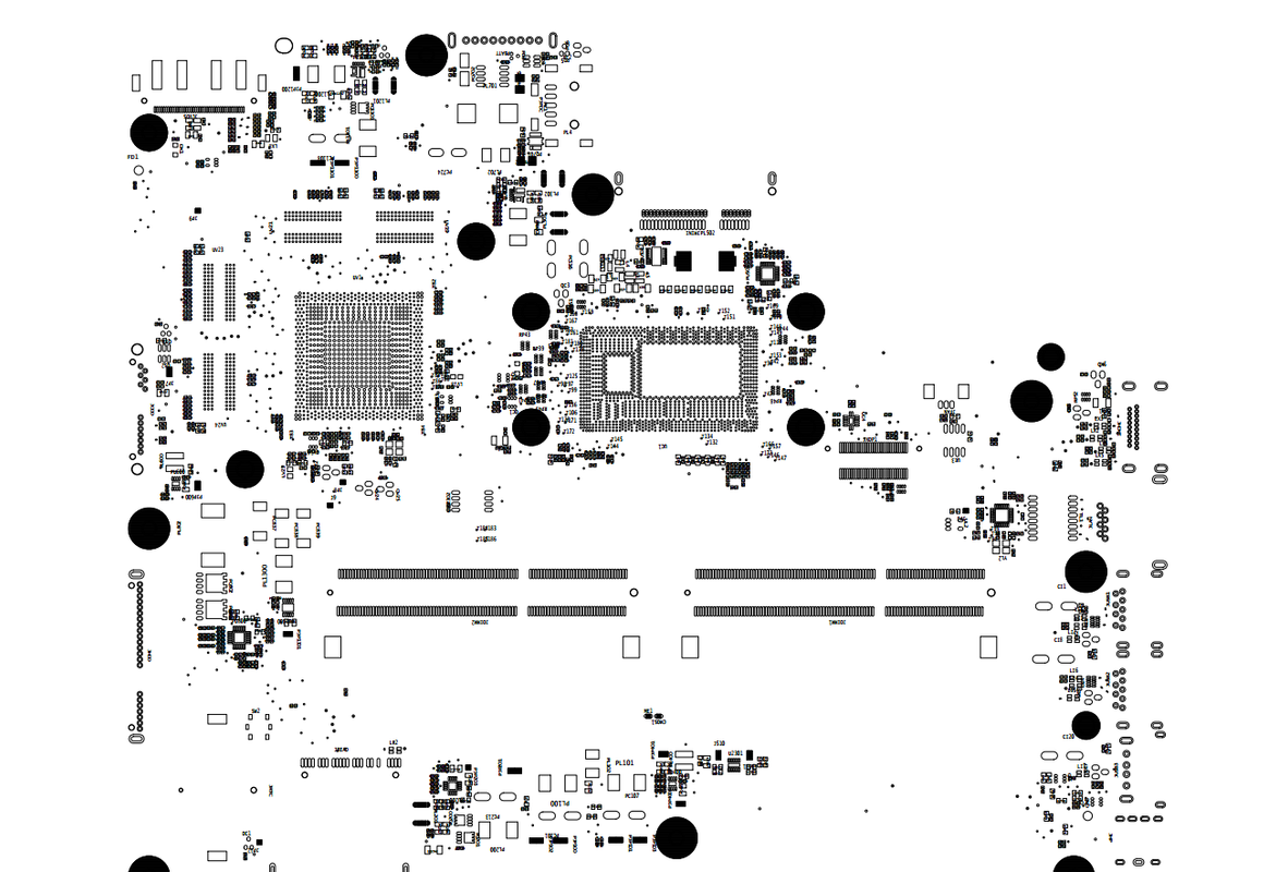 la-9101p board view la-9101p board view