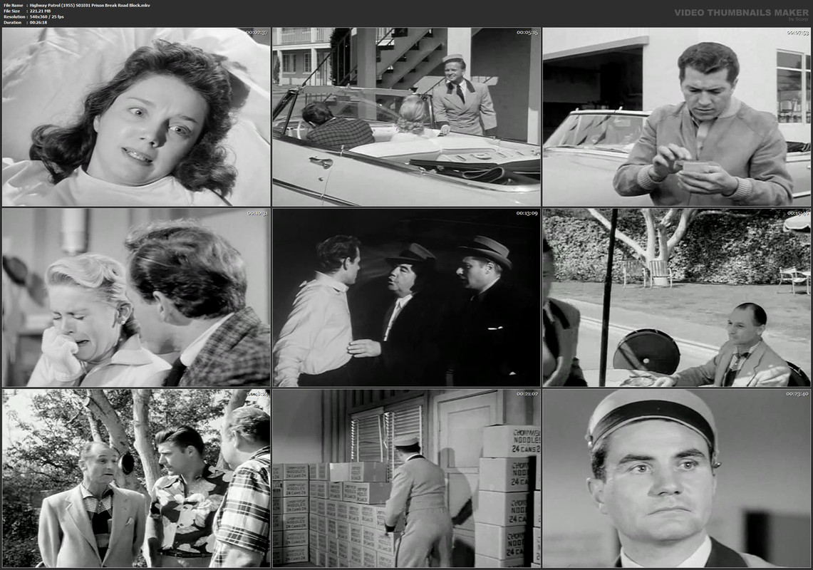 Highway Patrol (1955) S01E01 Prison Break Road Block.mkv