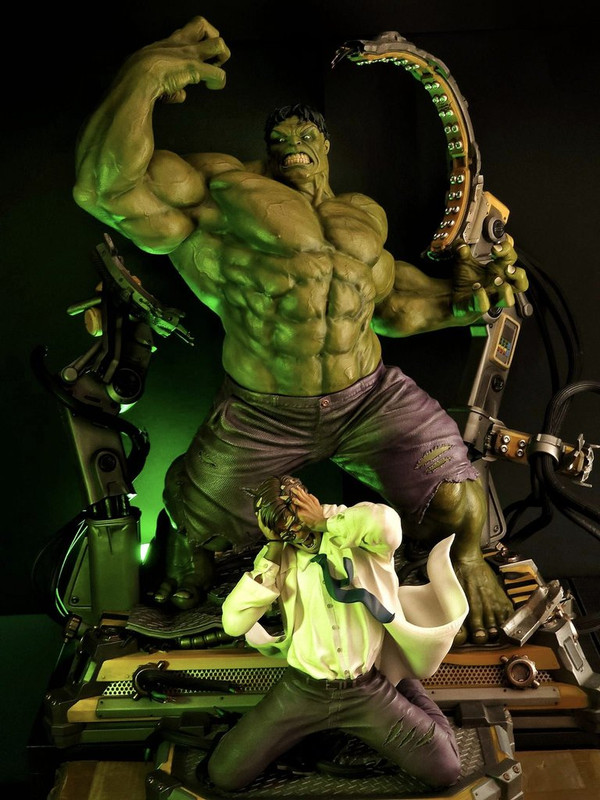 Premium Collectibles : Hulk Transformation 1/4 Statue 1