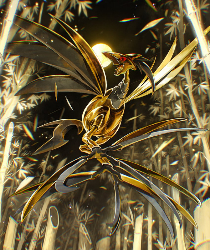 skarmory-and-mega-skarmory-pokemon-drawn