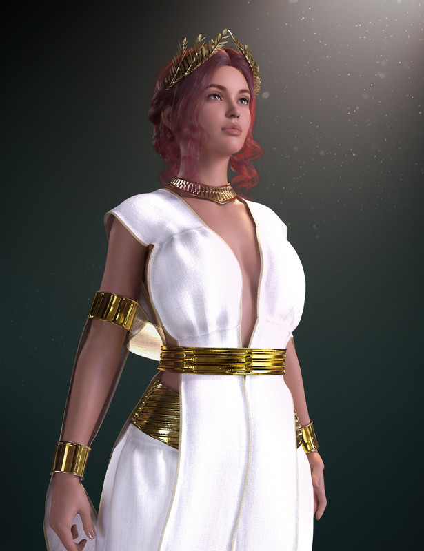 dForce Cassandra Goddess Outfit for Genesis 8 and 8.1 Females Bundle