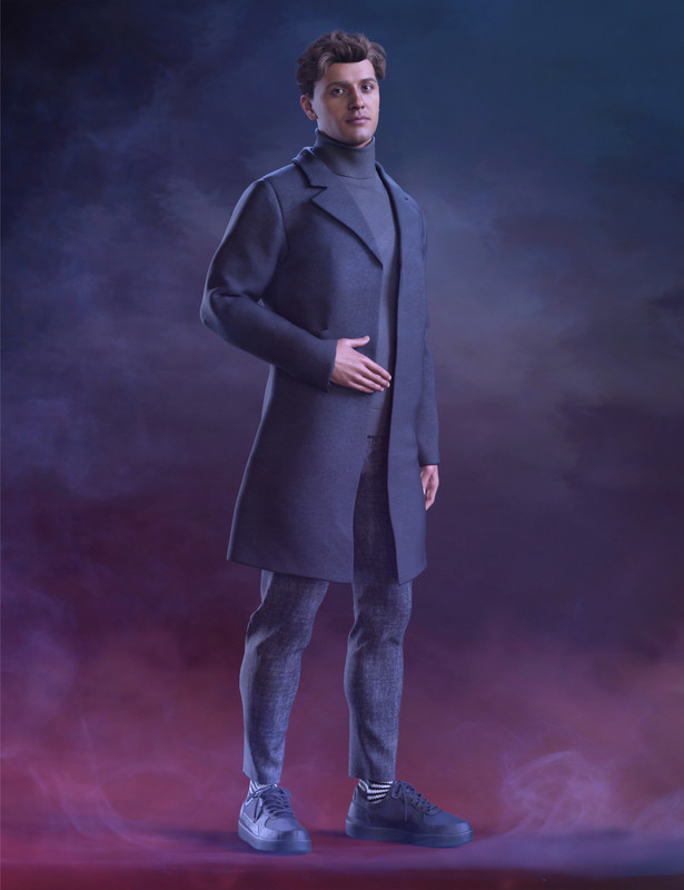 dForce KuJ Fashion Coat Suit for Genesis 9