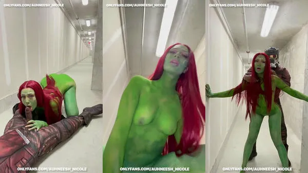 Auhneesh Nicole Gamora And Peter Quill Cosplay Sextape On The Hallway NEW PPV