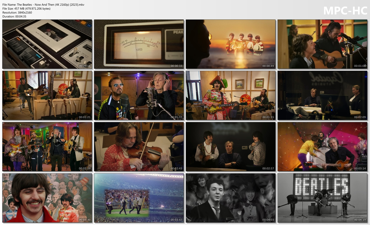 The Beatles - Now And Then (Official Music Video 4K 2160p) [2023]