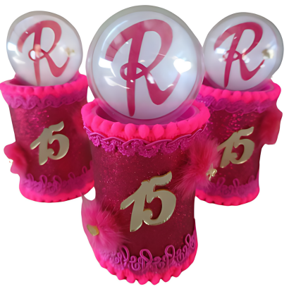 Cofrinho personalizado tema festa de 15 anos
