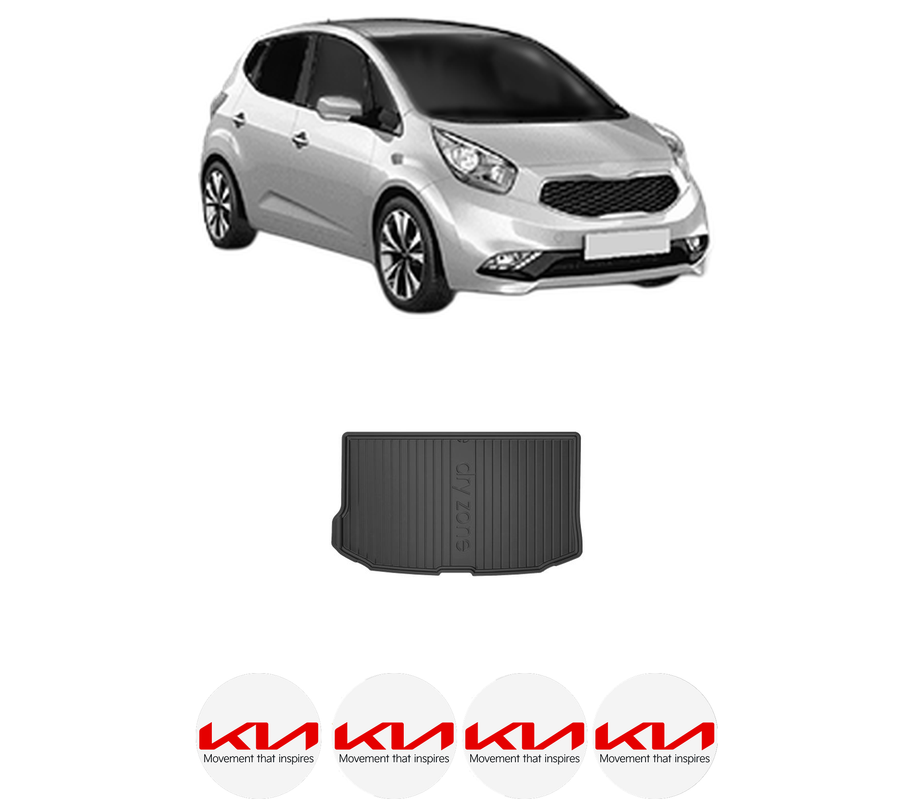 Tavita Portbagaj KIA VENGA Hatchback Van (YN) din 2015, Protectie Portbagaj Auto, 4x Stickere auto cu KIA
