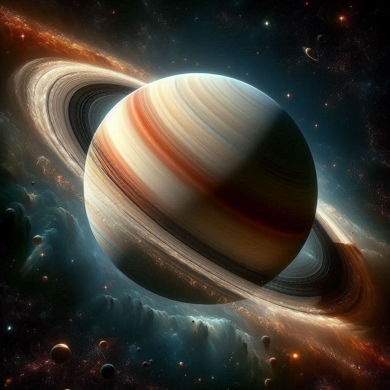 3D Saturn planet CSS visualization