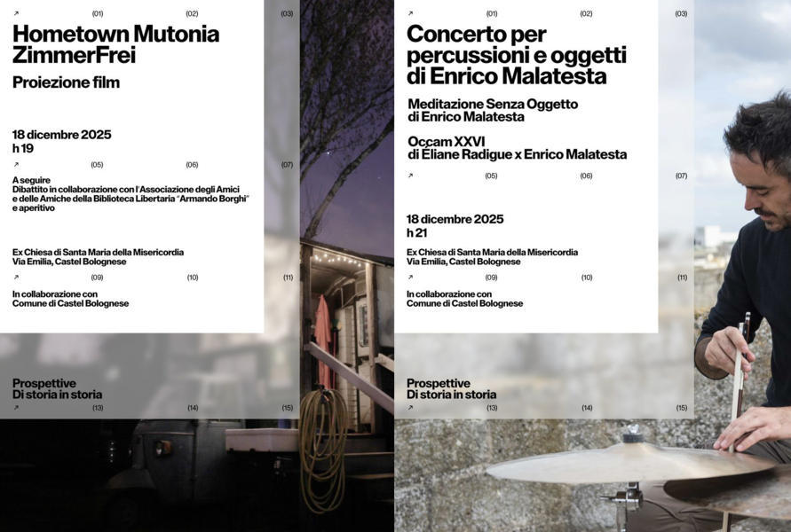 Le Residenze d’artista: evento focus il 18 Dicembre con “Hometown | Mutonia” e le ricerche sonore di Enrico Malatesta