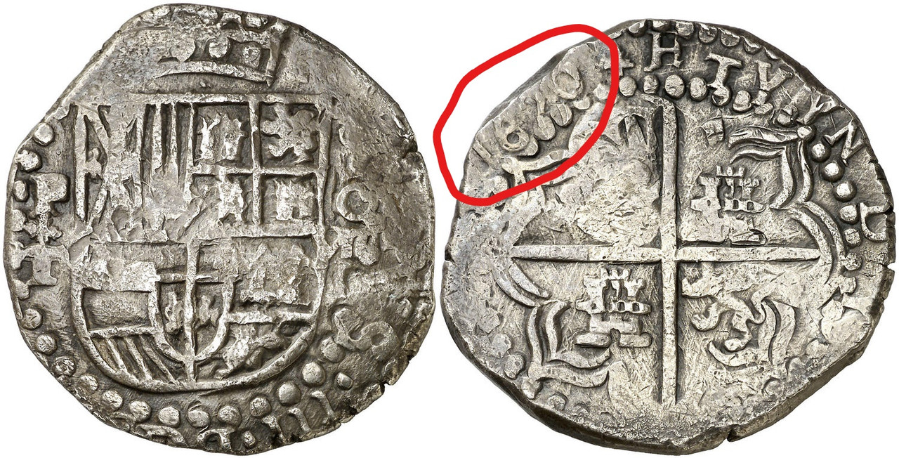 ¿Felipe III? 8 Reales Potosi ¿T? Inked5031334-LI