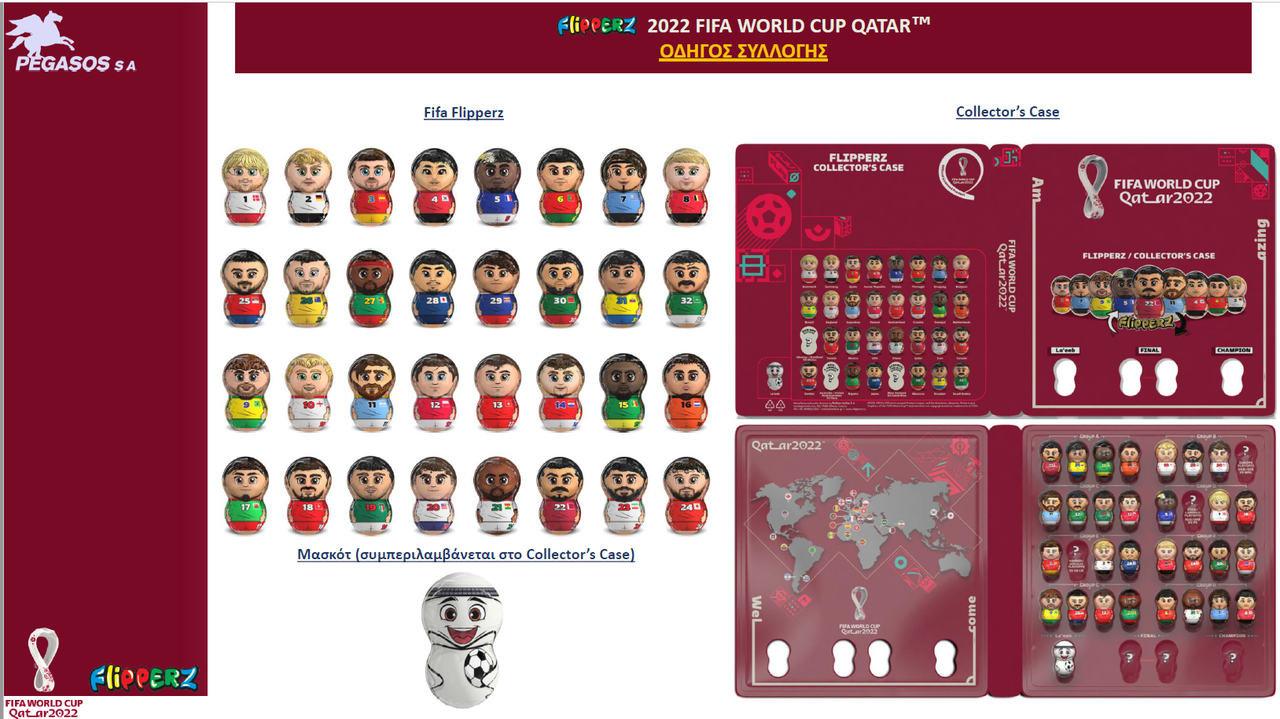 ΟΜΑΔΙΚΗ ΠΑΡΑΓΓΕΛΙΑ RELKON FIFA WORLD CUP QATAR 2022 FLIPPERZ Image