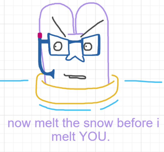 A panel from Ready Oar Knot, episode three of the Board Boards object show by Furretwalk/WalkingFurret.