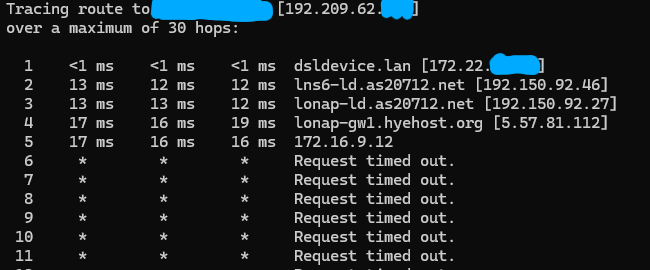 traceroute from internet