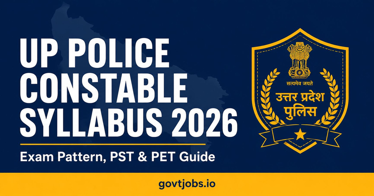 UP Police Constable Syllabus 2026 exam pattern and physical test guide
