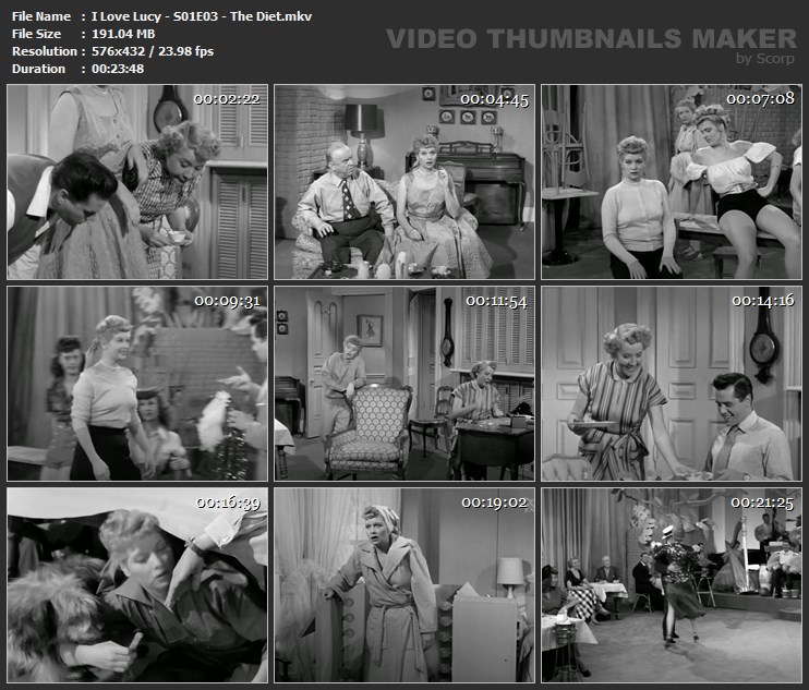 I Love Lucy - S01E03 - The Diet.mkv