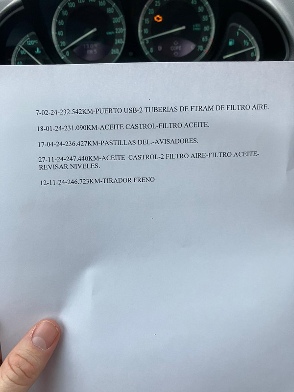 Mantenimiento Mercedes 2