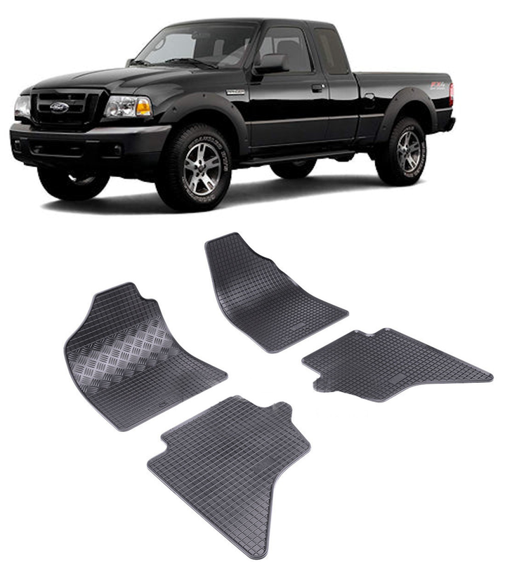 Set 4 covorase Ford Ranger 2007-2011, din cauciuc 100%, compatibile cu autoturismul FORD Ranger