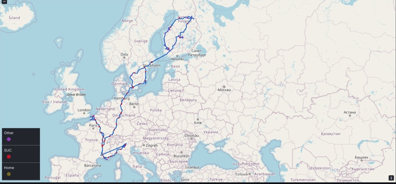 TMY Trajets et suc utilisés