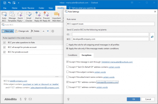 AbleBits Add ins Collection for Outlook v2019.1.590.1655