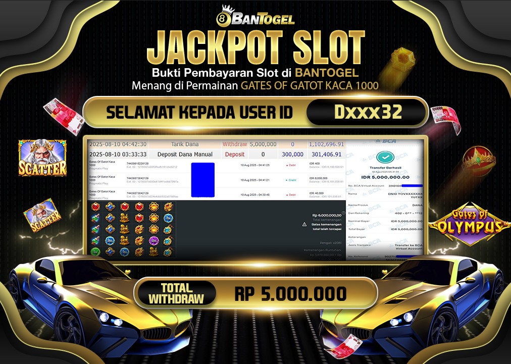 BUKTI JACKPOT LUNAS BANTOGEL