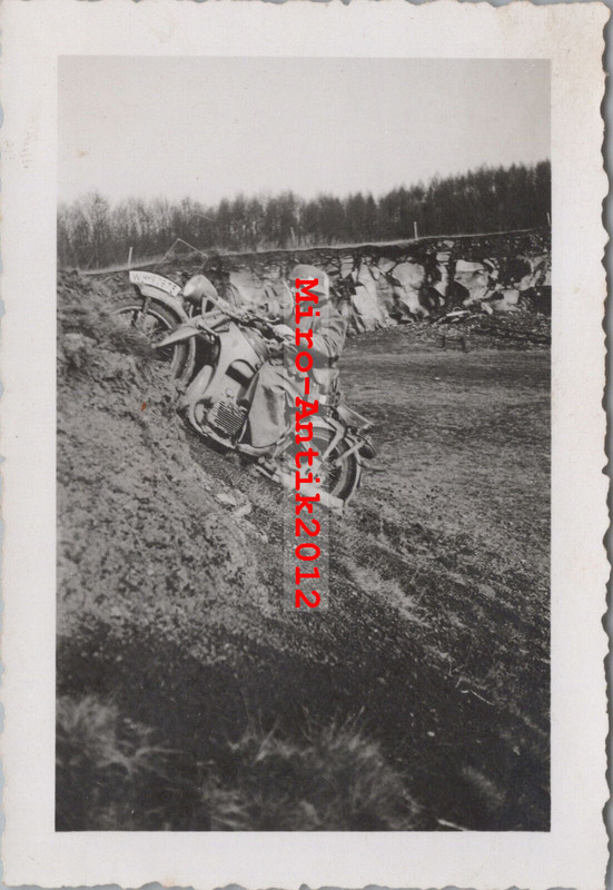 Foto, Panzer Jäger aus Giessen, Krad im Gelände, Pirmasens 1939 (N)50960