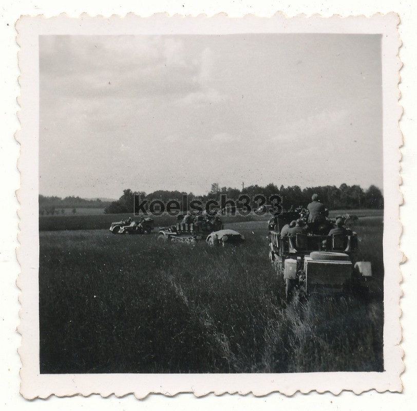 Foto Panzerjäger auf dem Marsch an der Westfront ! Panzer Halbke