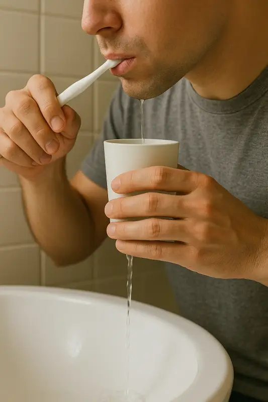 تنظيف الفم لتقليل رائحة الفم الكريهة