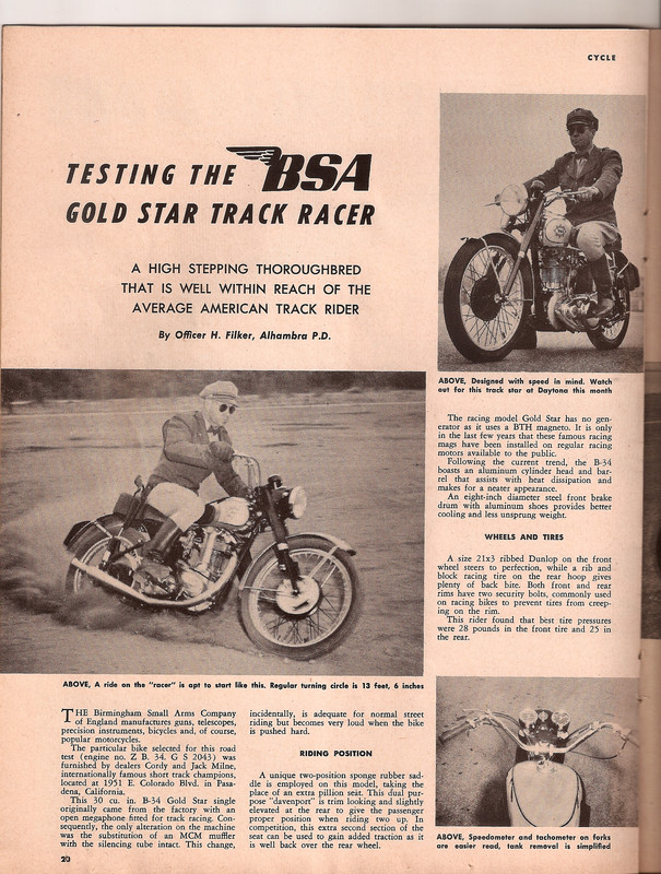1951 ZB34GS Road Test page 1 copy