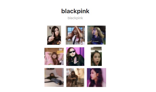 Stiker bergerak WhatsApp (WA) Blackpink