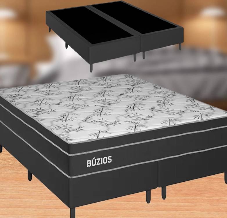 Cama Box Queen Size (Box + Colchão em Molas) – Plumatex Búzios