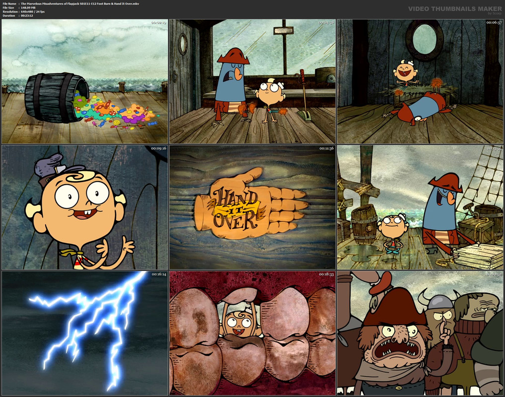 The Marvelous Misadventures of Flapjack S01E11-E12 Foot Burn & Hand It Over.mkv