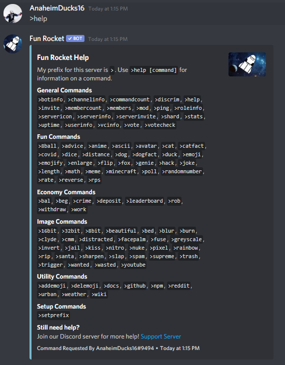 Add Fun Rocket Discord Bot | The #1 Discord Bot List