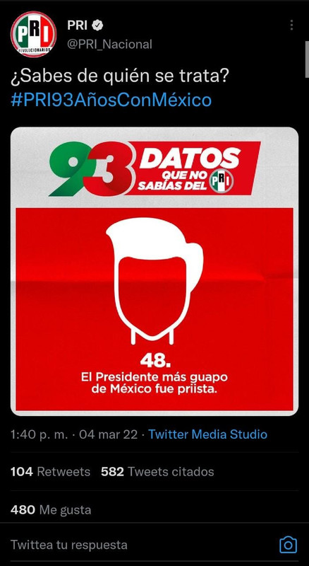 PRI presume que EPN es el presidente más guapo que ha tenido México