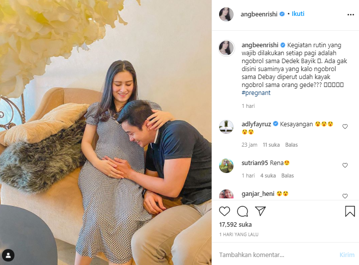 Kebiasaan rutin Adly Fairuz saat Angbeen Rishi hamil anak pertama