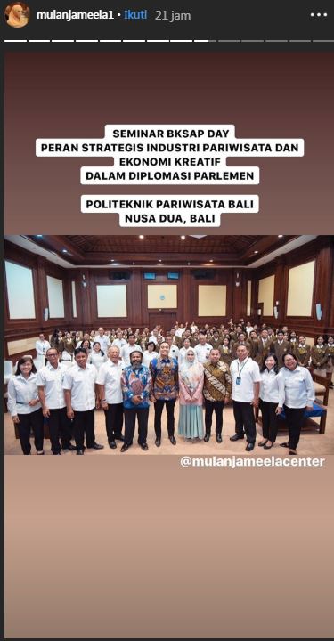 Mulan Jameela hadiri axara seminar di Bali