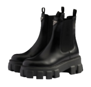 Prada Monolith leather Chelsea boots